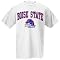Boise State Broncos White Bare Essentials T-shirt