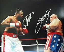 Larry Holmes & Butterbean Signed 16X20 Photo - Boxing - Authentic Celebrity Autographed