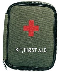 Military Zipper First Aid Kits - Olive