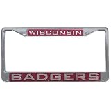 Wisconsin Badgers Chrome License Plate Frame