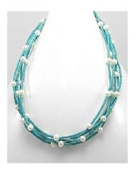 Turquoise Necklace In Brass