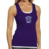 New Orleans Hornets Ladies Purple Harmony Layered Tank Top (Small)