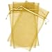 Bucasi 14x9 Large 30pcs Organza Gift Bags Drawstring Pouches for Party Wedding Favors (Gold)