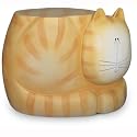 Cat Plant Stand (Yellow) 14"Lx10"H