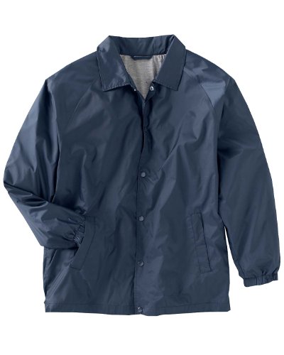 Harriton M775 Nylon Staff Jacket-Navy-X-Large