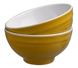 Emile Henry Provencal Cereal Bowls, Set of 2, Citron Yellow