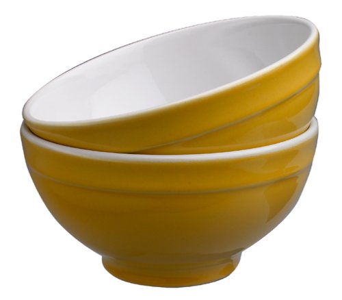 Emile Henry Provencal Cereal Bowls, Set of 2, Citron Yellow
