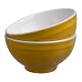 Emile Henry Provencal Cereal Bowls, Set of 2, Citron Yellow