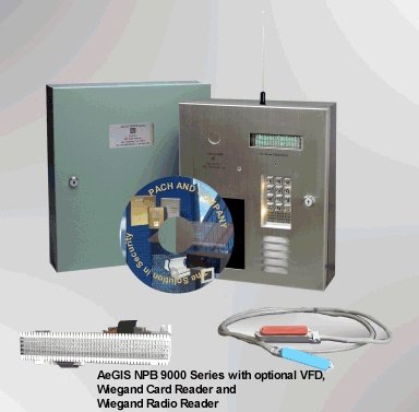 PACH 9500CR1000NC Stainless Steel Non-Subscriber Entry System 500 tenants/1000 cards  keypad code