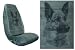 Car Truck SUV German Shepherd Head Dog Print Seat Covers 2 Silver Grey Universal Vehicle Bucket Seatcovers