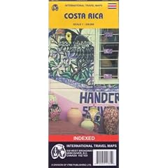 Carte routi�re : Costa Rica (en anglais)