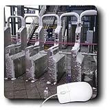 417HAZyZiJL. SL160  Kike Calvo New York   Subway entrance closed by bad weather. Blizzard in Central Park, Manhattan, New York, United States   Mouse Pads