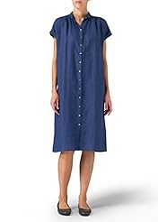 Cap Sleeves Linen Fall  Dress