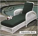 Aquarius All Weather Wicker Chaise Lounge-Natural