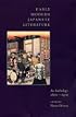 Early Modern Japanese Literature: An Anthology, 1600-1900 (Translations from the Asian Classics)