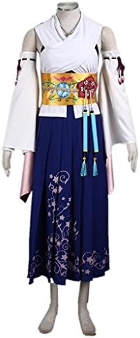 Final Yuna Costume Fancy Fantasy Dress Cosplay Costume S