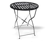DC America WIT108, Soho Round Wrought Iron Table with Mesh Top