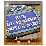 Paris France, Notre Dame Cathedral - 6x6 Desk Clock