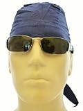 NAVY BLUE Solid Color Head Wrap/ Bikers Cap/ Medical Cap/ Skull Cap/ Welders Cap, Bandana, Festive Head Wrap, Breathable 100% Cotton, One Size to Fit Most Men, Women and Teens, Suitable for Athletes, Medical, Welding, Healthcare, Bikers, Truckers, Painters, Gardeners, Restaurants and Food Workers to Keep Hair Out of Face
