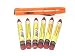 CH Hanson 00126 6 pack of Red Lumber Crayons with Bonus Crayon Armor