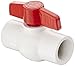 Hayward QVC1007TSEW Series QVC Compact Ball Valve, Threaded End, White, 3/4