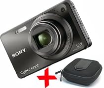Sony W290 Black Digital Camera + Case Bundle (Cyber-shot DSC-W290, 12.1MP, 5xOptical Zoom Wide-Angle Lens, 3" LCD, HD movie)