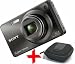 Sony W290 Black Digital Camera + Case Bundle (Cyber-shot DSC-W290, 12.1MP, 5xOptical Zoom Wide-Angle Lens, 3" LCD, HD movie)