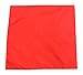 New Solid Color Cotton Bandanas - Red