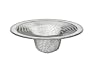 Danco 88821 2-3/4-Inch Tub Mesh Strainer, Stainless