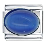 Blue Lapis Lazuli Italian Charms Bracelet Link