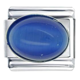 Blue Lapis Lazuli Italian Charms Bracelet Link by Chalcedony Bracelets