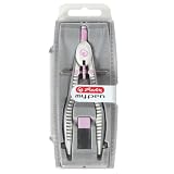 Herlitz 11122348 Schnellverstellzirkel my.pen wei&szlig;/pink mit Zusatzminen und Anspitzm&ouml;glichkeit - Herlitz