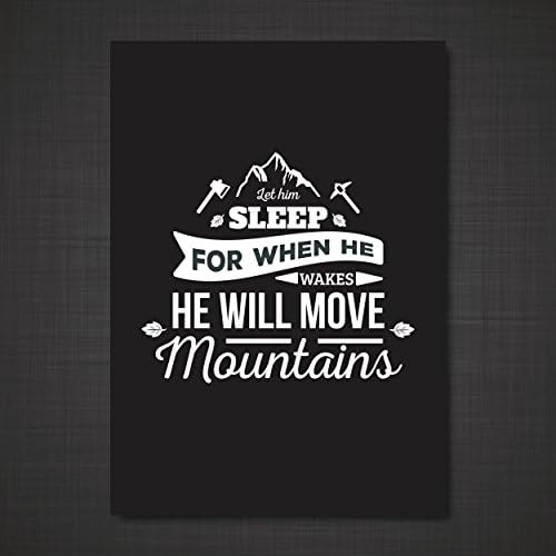 Let Him Sleep Nursery Print, Nursery Wall Art, Nursery Decor, Boy's Room A4 UNFRAMED CHOOSE YOUR COLOUR
