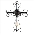 Metal Cross Wall Hanging Candle Holder Candleholder