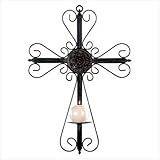 Metal Cross Wall Hanging Candle Holder Candleholder