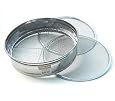 4pc Soil Sieve Set, Stainless Steel 12" diameter