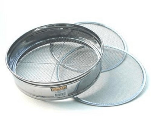 4pc Soil Sieve Set, Stainless Steel 12