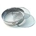 4pc Soil Sieve Set, Stainless Steel 12" diameter