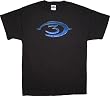 Halo Blue Circle 3 Black Mens T-Shirt