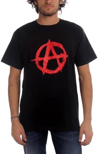 Price Busters - Anarchy Symbol Adult T-Shirt, Size: X-Large, Color: Black