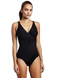 IMAGE OF Miraclesuit women's Oceanusdd Swimsuit, Black, 16