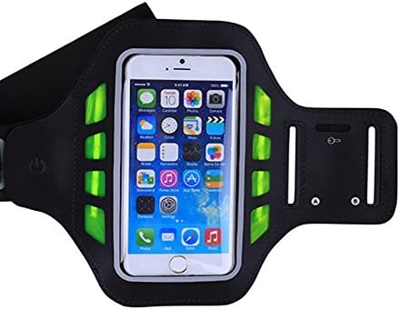 DSW 4.7 inch to 6 inch iPhone 6 /6s Plus, Samsung Note 5/4, SPORTS armband - Great for Running, Cycling, Workouts or any Fitness Activity , Sweat Proof ,Flash Safety Tips,black