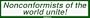Nonconformists of the world unite! Large Bumper Sticker