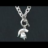 Michigan State Spartans Chain Logo Necklace NCAA College Athletics