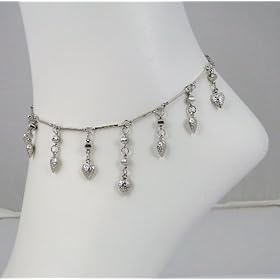 Anklet Bracelet Fashion Jewelry - Silver Tone Anklet Bracelet (with Various Designs)