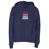 Sweatshirt Woman Navy Blue  Vail Retro Color  Colorado Usa City