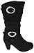 Little Girls Buckle Rhinestone Knee High Dress Boots