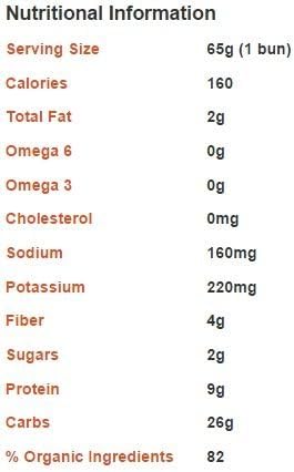 Silver Hills Bakery Sprouted Ancient Grain Whole Grain Hamburger Bun with Sesame Seeds, 18.7 Ounce -- 8 per case.