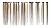 Emosa Clips in Remy Human Hair Extensions for Women Beauty Hot Sale (#4/27-medium brown mixed with dark blonde)(7pcs 15inch)