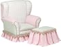 Angel Song Primrose Wingback Girl's Toy Box Ottoman